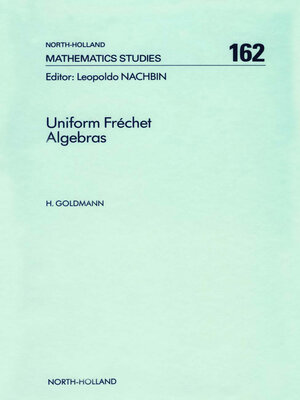 cover image of Uniform Fréchet Algebras